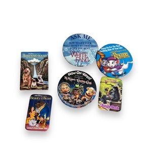 Lot of FIVE Disney Buttons for MarcyJoh